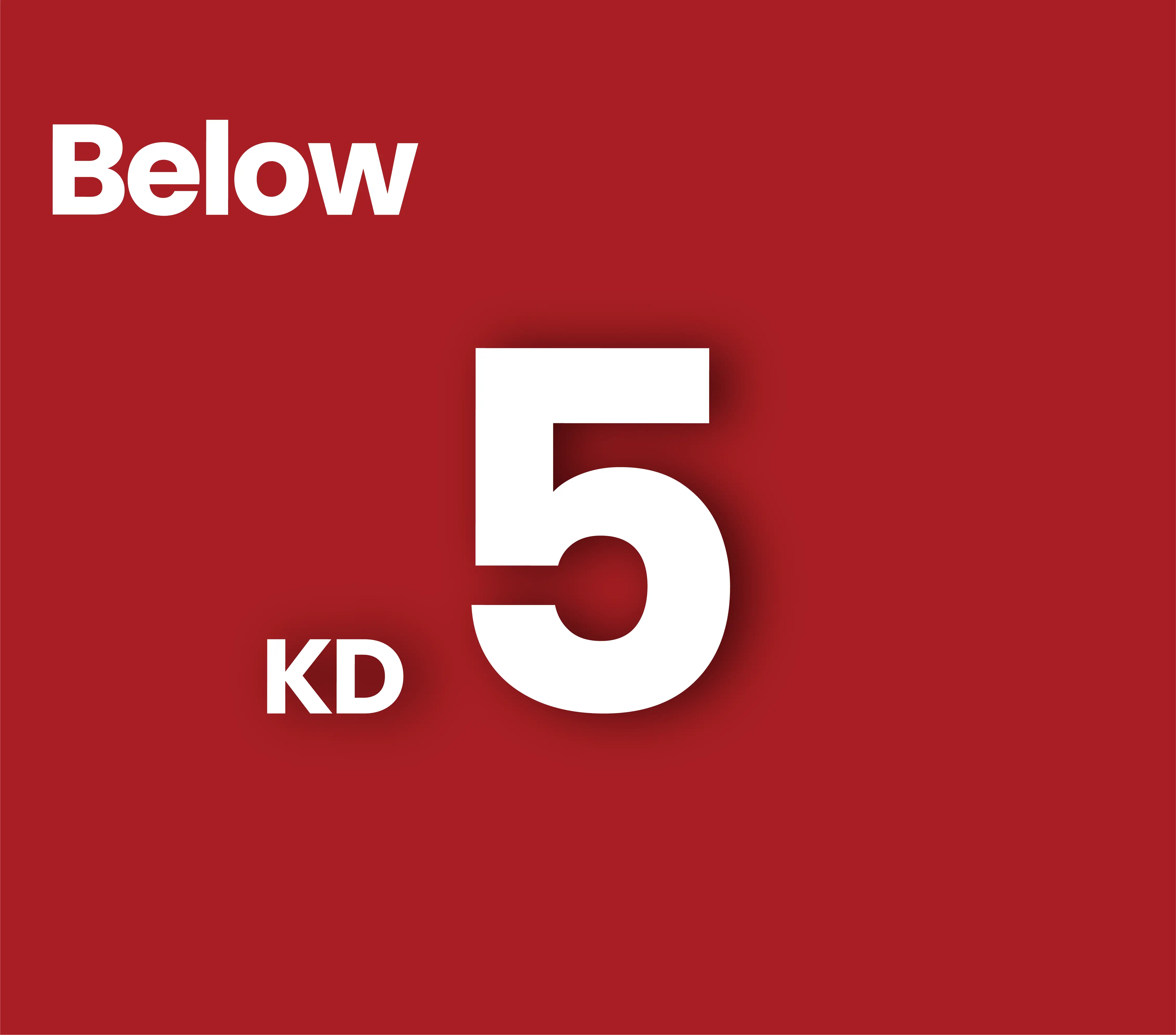Below 5KD